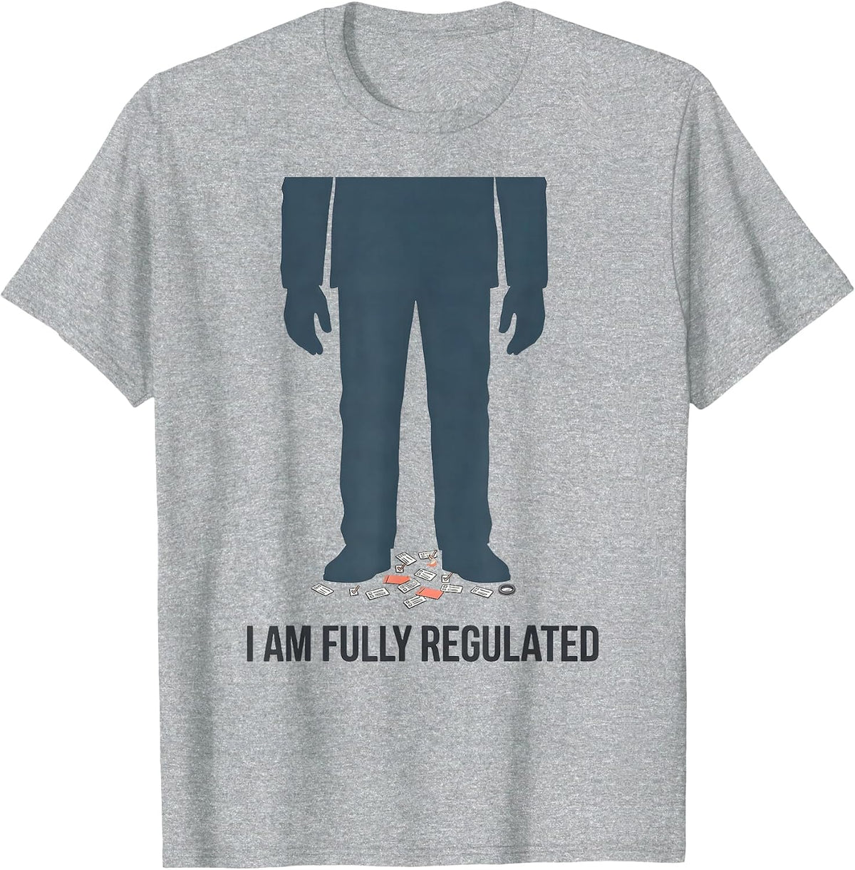 Men's I Am Fully Regulated Funny Special Education Teacher SPED T-Shirt - Heather Grey