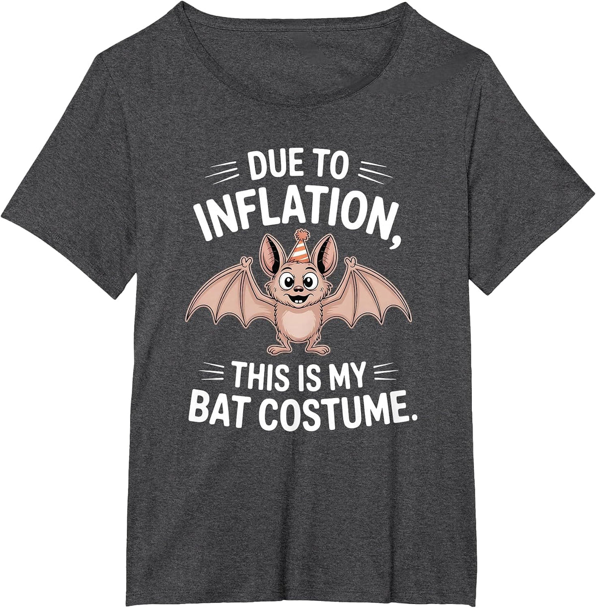 Bat Costume T-Shirt - Dark Heather Grey