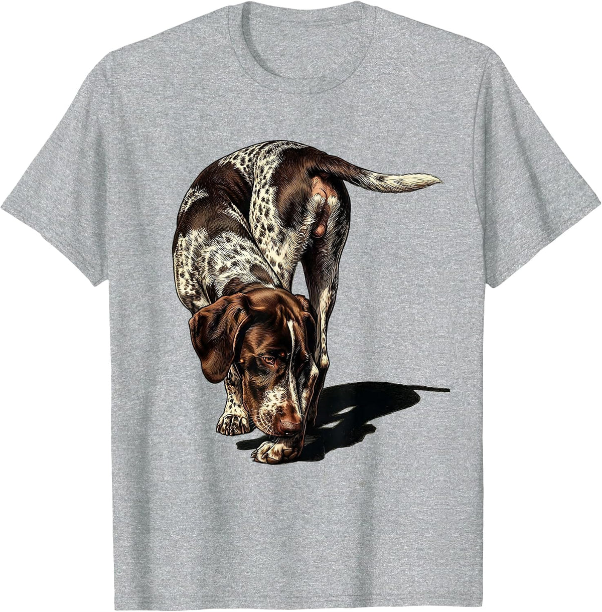 Men's German Shorthaired Pointer Vintage Hunting Dog Owner T-Shirt - Heather Grey