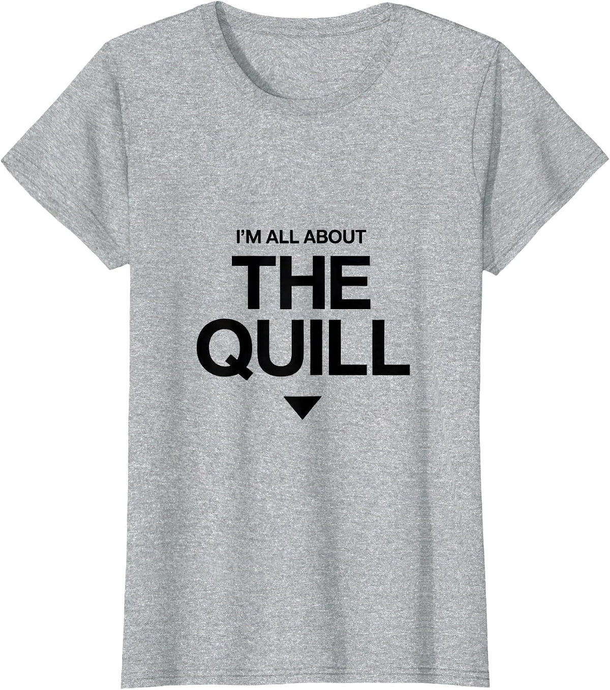 Women's I'm All About The Quill Cute Hedgehog Lover Funny Pet Humor T-Shirt - Heather Grey