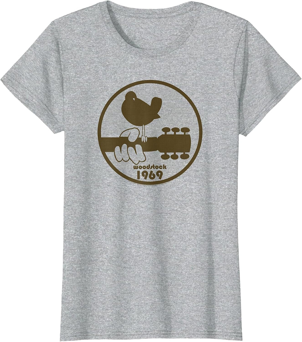 Woodstock - 1969 Bird Logo T-Shirt - Heather Grey