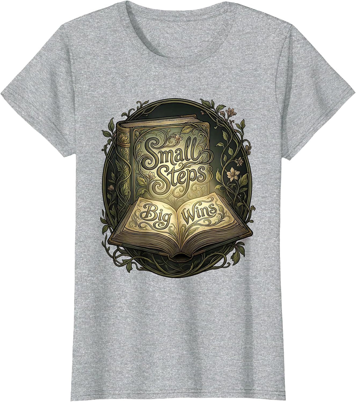 Small Steps Big Wins Special Education Design T-Shirt - Heather Grey