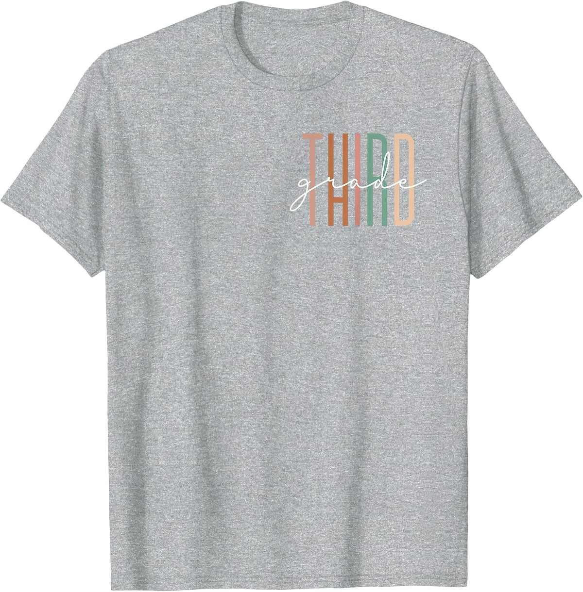 Third Grade Girls Boys Teacher Team 3rd Grade Squad T-Shirt - Heather Grey