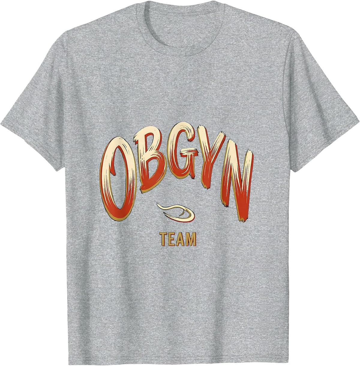 Men's OBGYN Team Funny OB GYN Squad Nurse OB Tech T-Shirt - Heather Grey