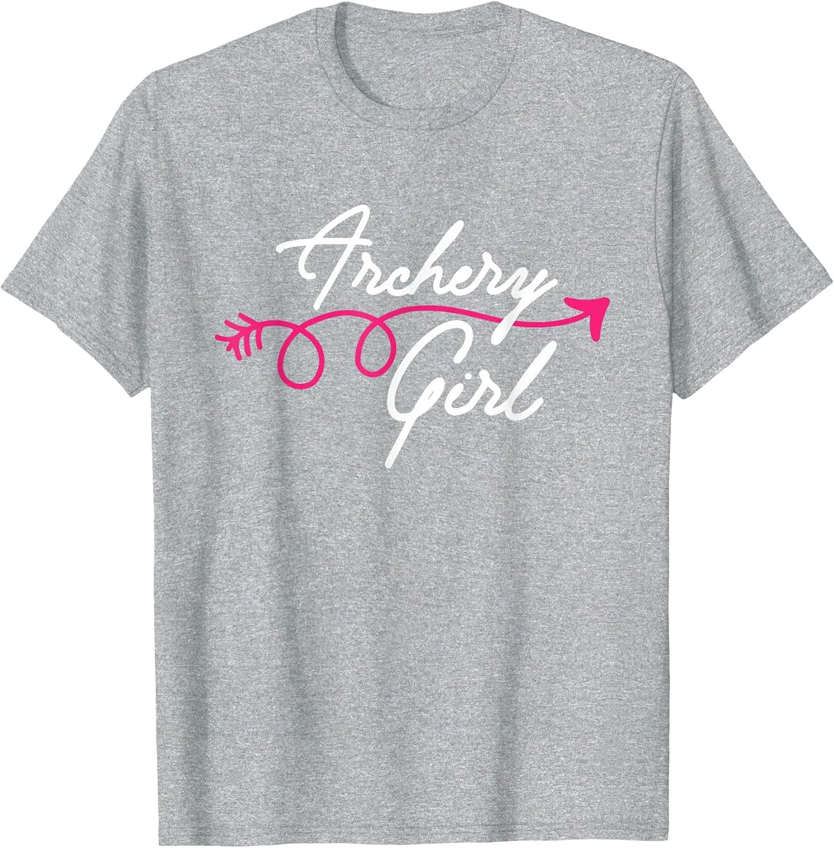 Archery Girl - Bowman Bowhunter Archer Bowhunting Bows T-Shirt - Heather Grey