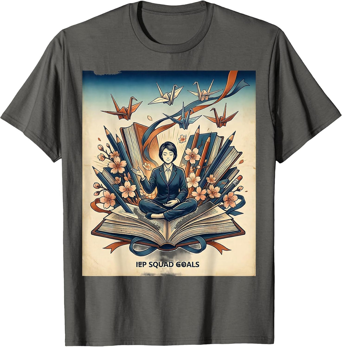 Men's IEP Squad Goals Special Education Teacher Design T-Shirt - Asphalt Grey