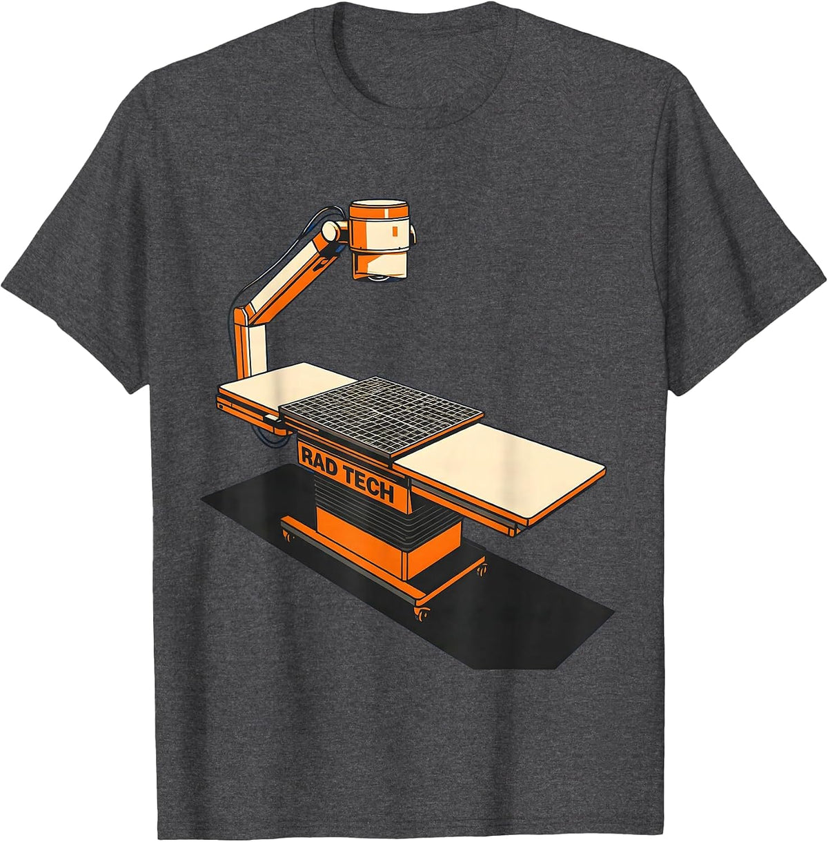 RAD TECH Cute Radiology Tech Coquette Playful Pride T-Shirt - Dark Heather Grey