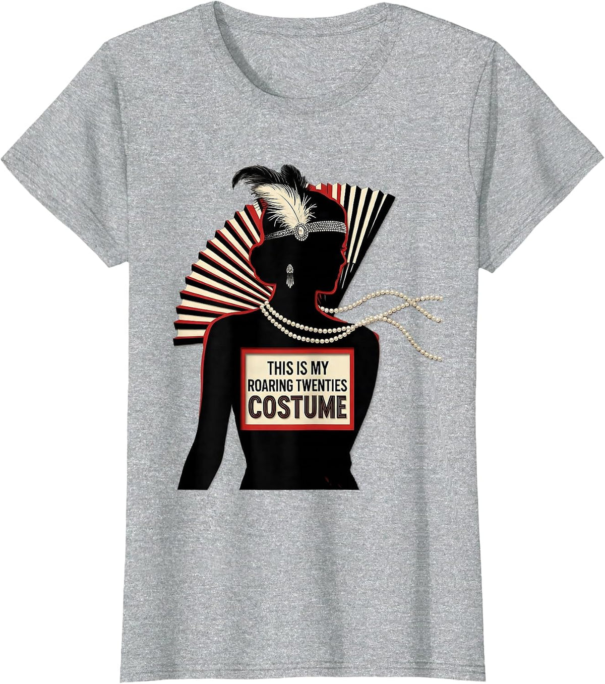 This Is My Roaring Twenties Costume Retro Flapper Party T-Shirt - Heather Grey