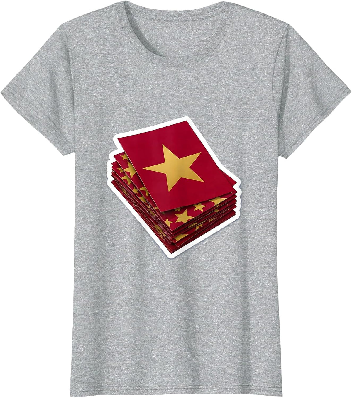 5th Grade Teacher Graded Papers Gold Stars Gift T-Shirt - Heather Grey
