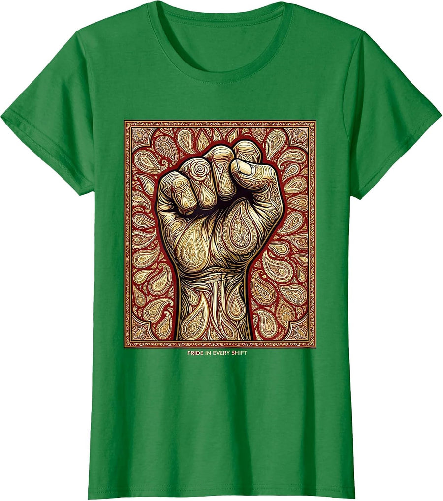 Women's President Pride Labor Day Pride In Every Shift T-Shirt - Kelly Green