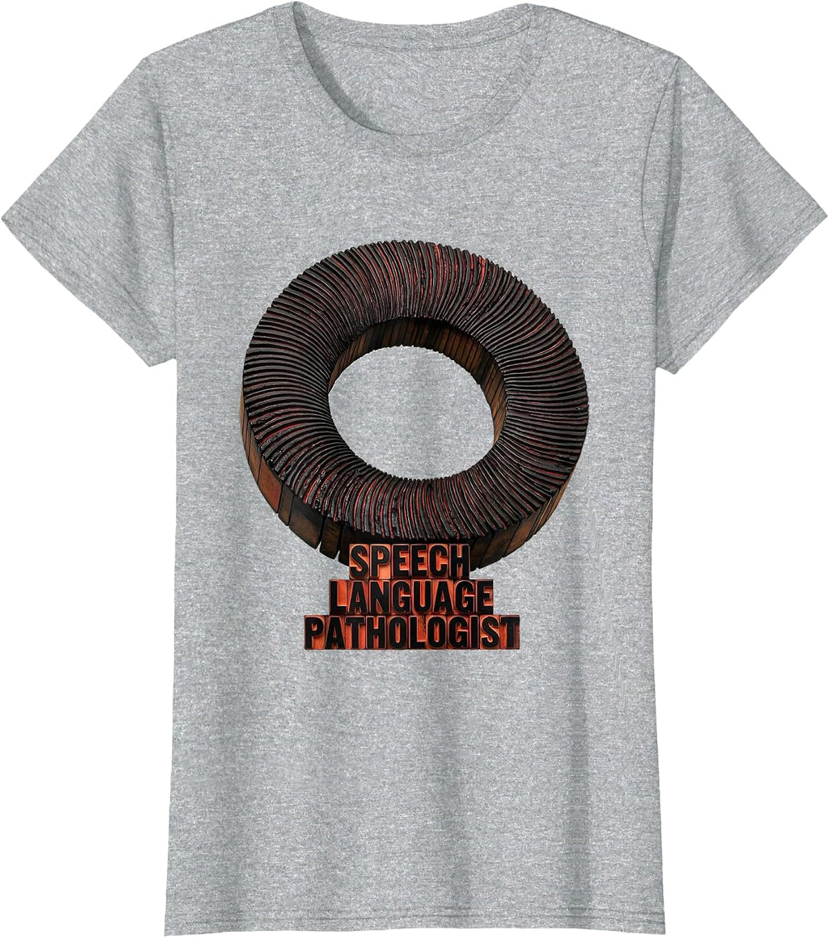 Speech Language Pathologist Retro Floral SLP Therapist Gift T-Shirt - Heather Grey
