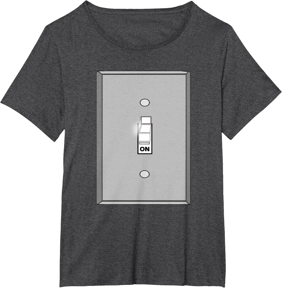 Light Switch & Bulb: Halloween Matching Couple Shirts T-Shirt - Dark Heather Grey