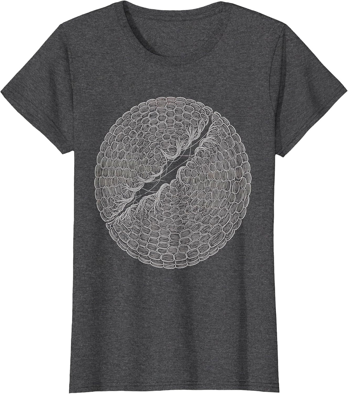 Women's Physical Therapy Torn Muscle Fiber Healing Art T-Shirt - Dark Heather Grey