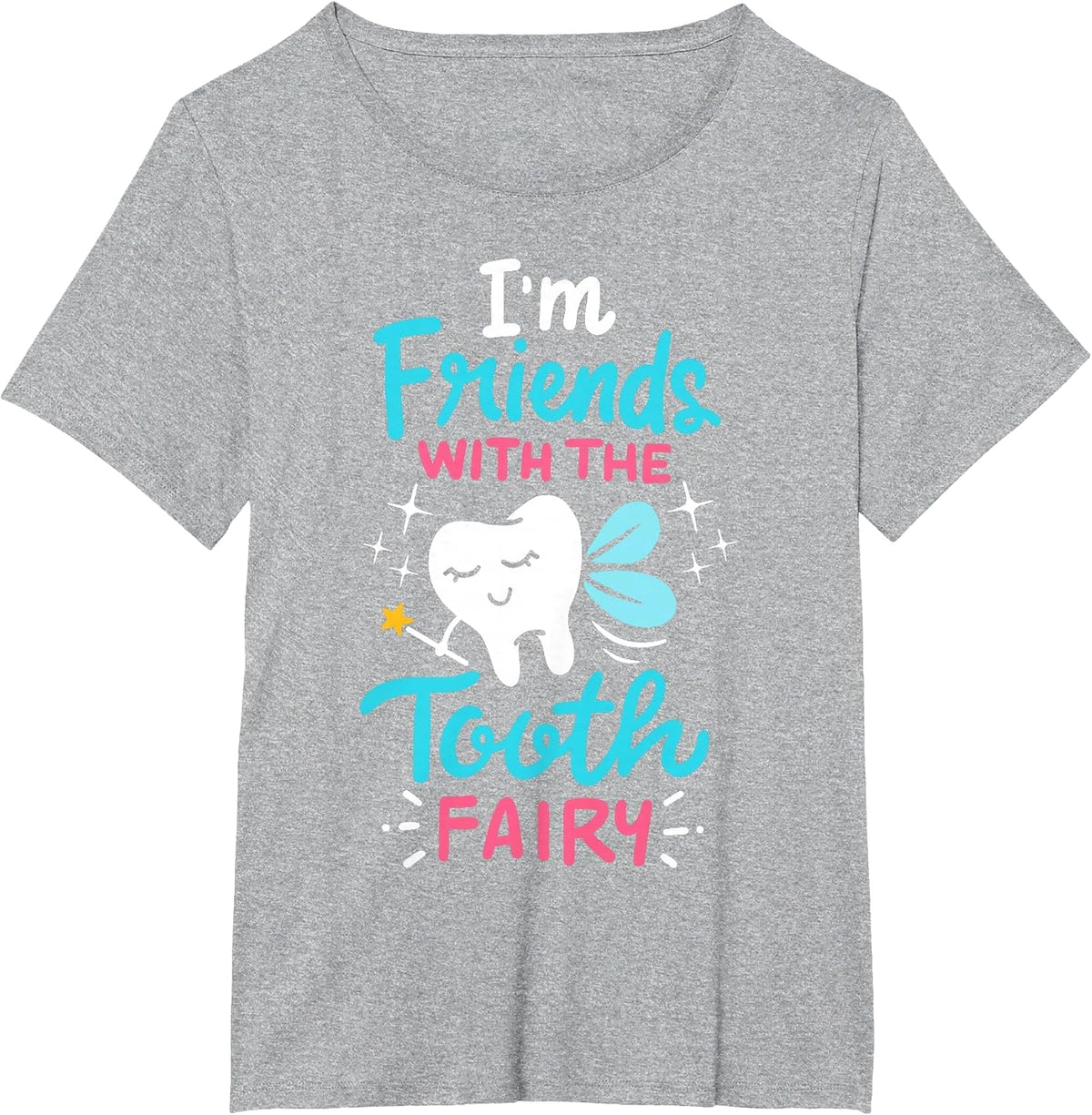 Tooth Fairy Pediatric Dentist Dental Assistant Hygienist T-Shirt - Heather Grey