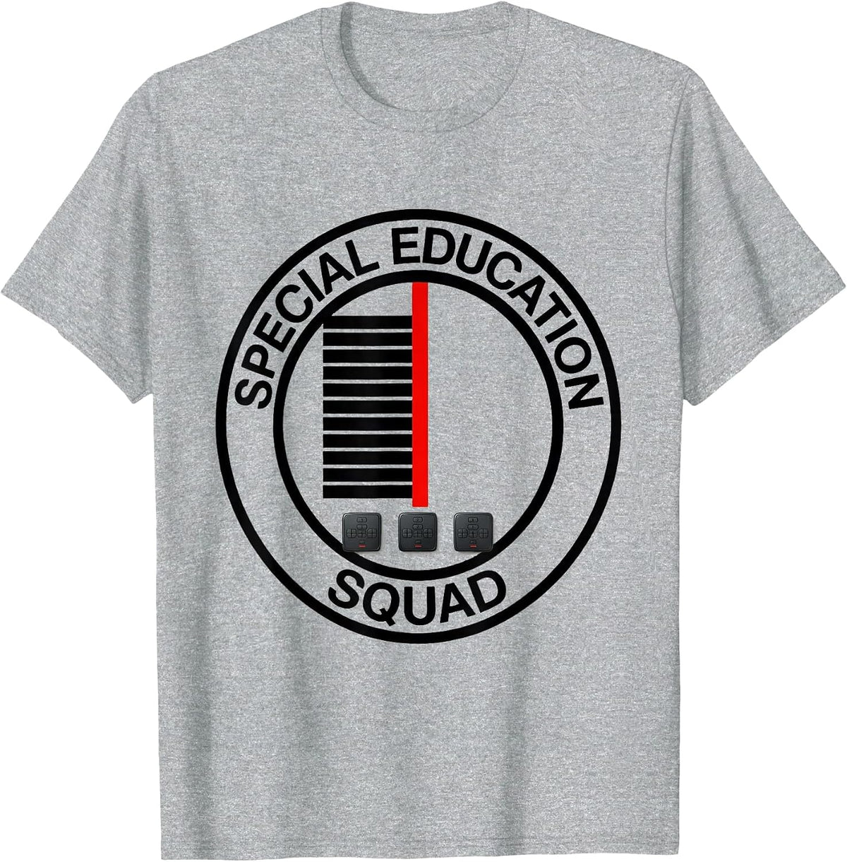 Men's Special Education Squad Retro SPED Teacher Team Pride T-Shirt - Heather Grey