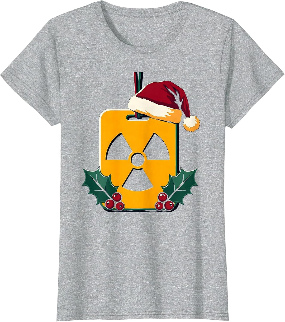 Radiation Dosimeter Ornament Christmas Radiology Tech Humor T-Shirt - Heather Grey