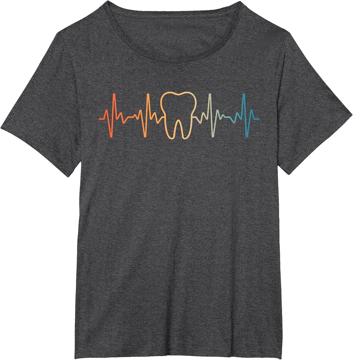 Funny Dental for Men Women Dental Hygienist Assistant Tooth T-Shirt - Dark Heather Grey
