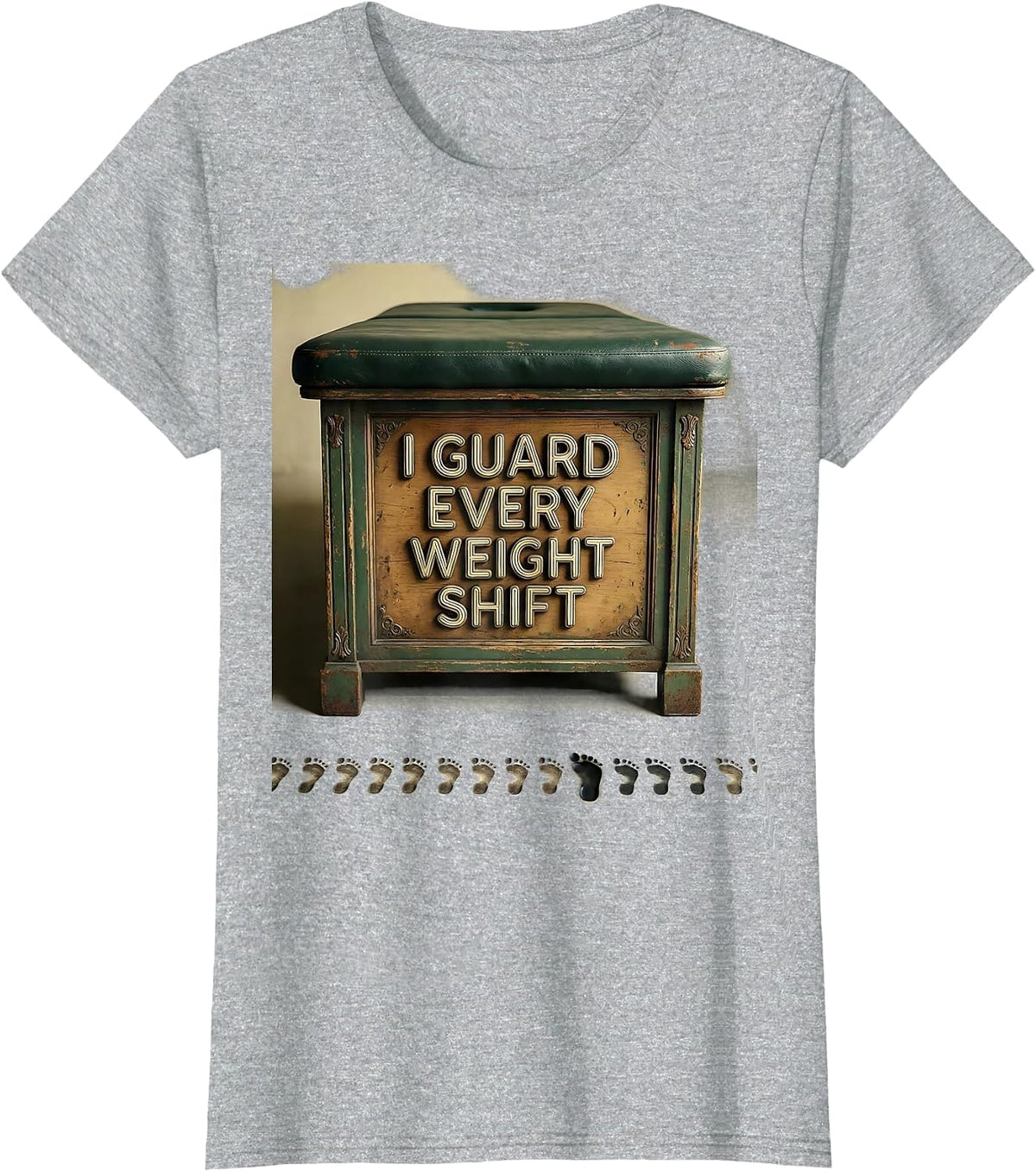 I Guard Every Weight Shift Vintage Physical Therapist PT OT T-Shirt - Heather Grey