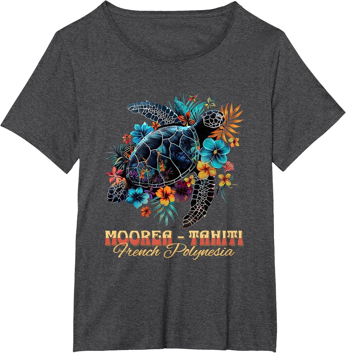 French Polynesia Moorea Tahiti T-Shirt - Dark Heather Grey