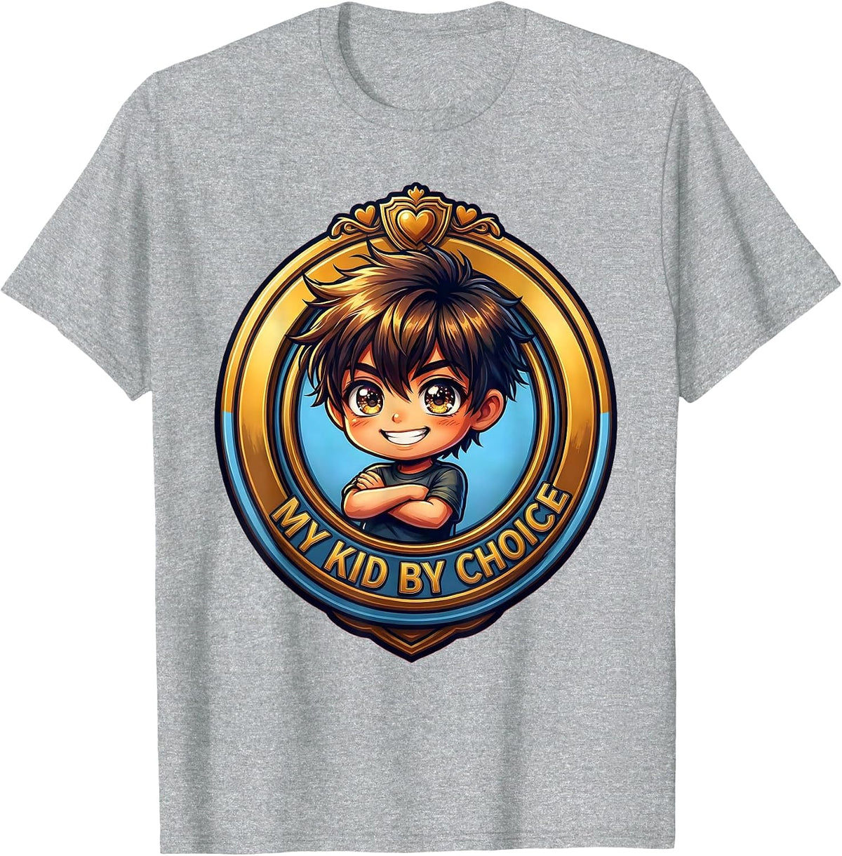 Men's My Kid By Choice Son In Law Favorite Child Design T-Shirt - Heather Grey