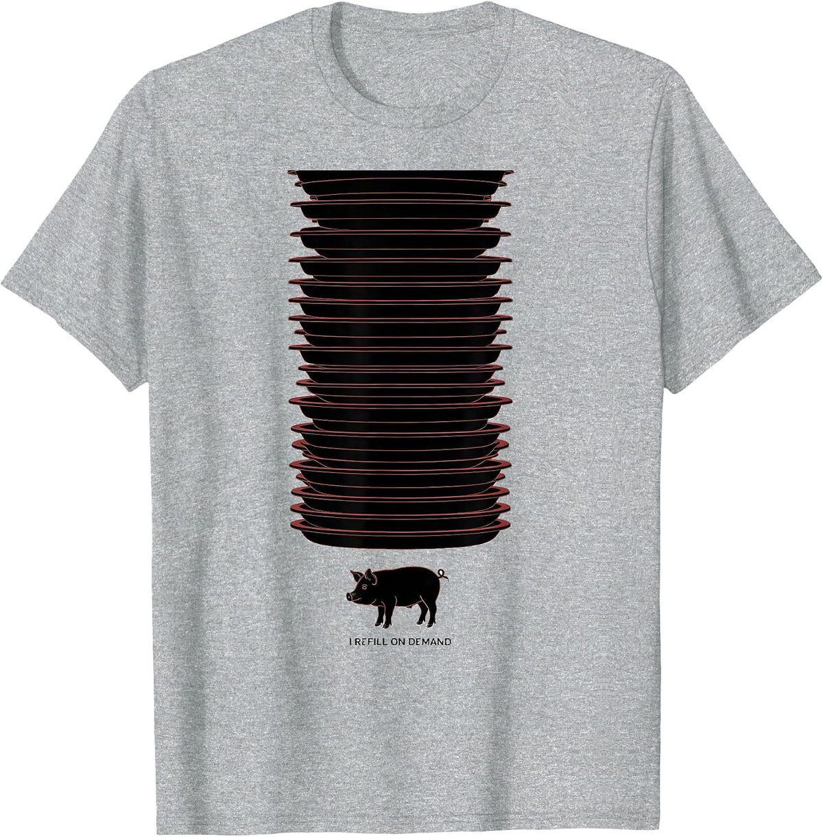 Men's I Refill On Demand Funny Guinea Pig Lover Humor T-Shirt - Heather Grey