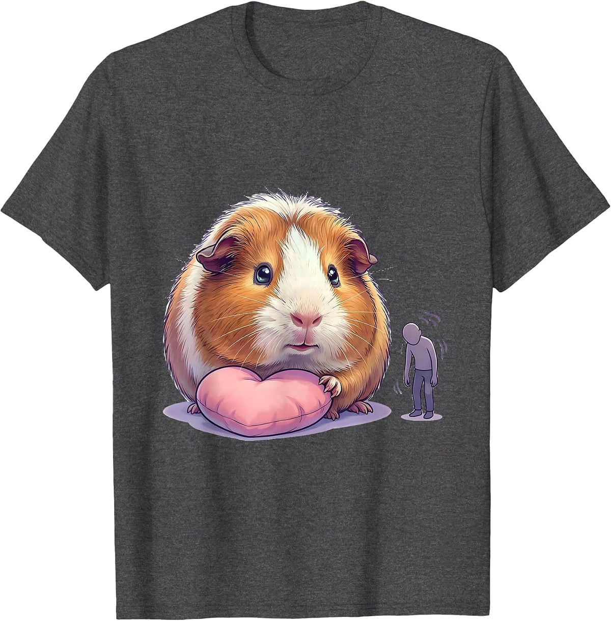 Men's Guinea Pig Happy Humans Head Hurt Cute Kawaii Pet Lover T-Shirt - Dark Heather Grey