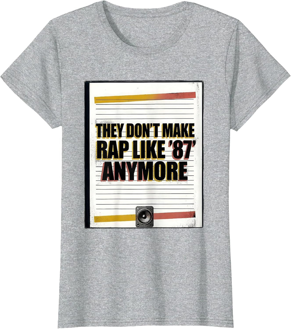 They Don't Make Rap Like '87 Anymore Vintage Hip Hop T-Shirt - Heather Grey