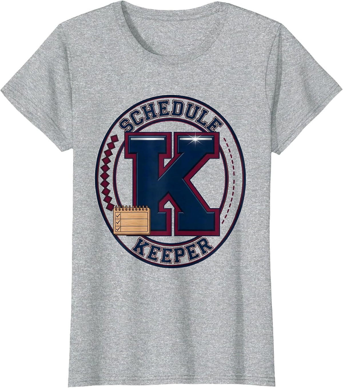 Schedule Keeper Sparkle Variety Funny School Counselor T-Shirt - Heather Grey