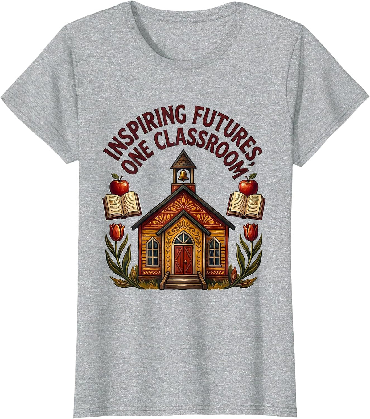 Inspiring Futures Labor Day Classroom Design T-Shirt - Heather Grey