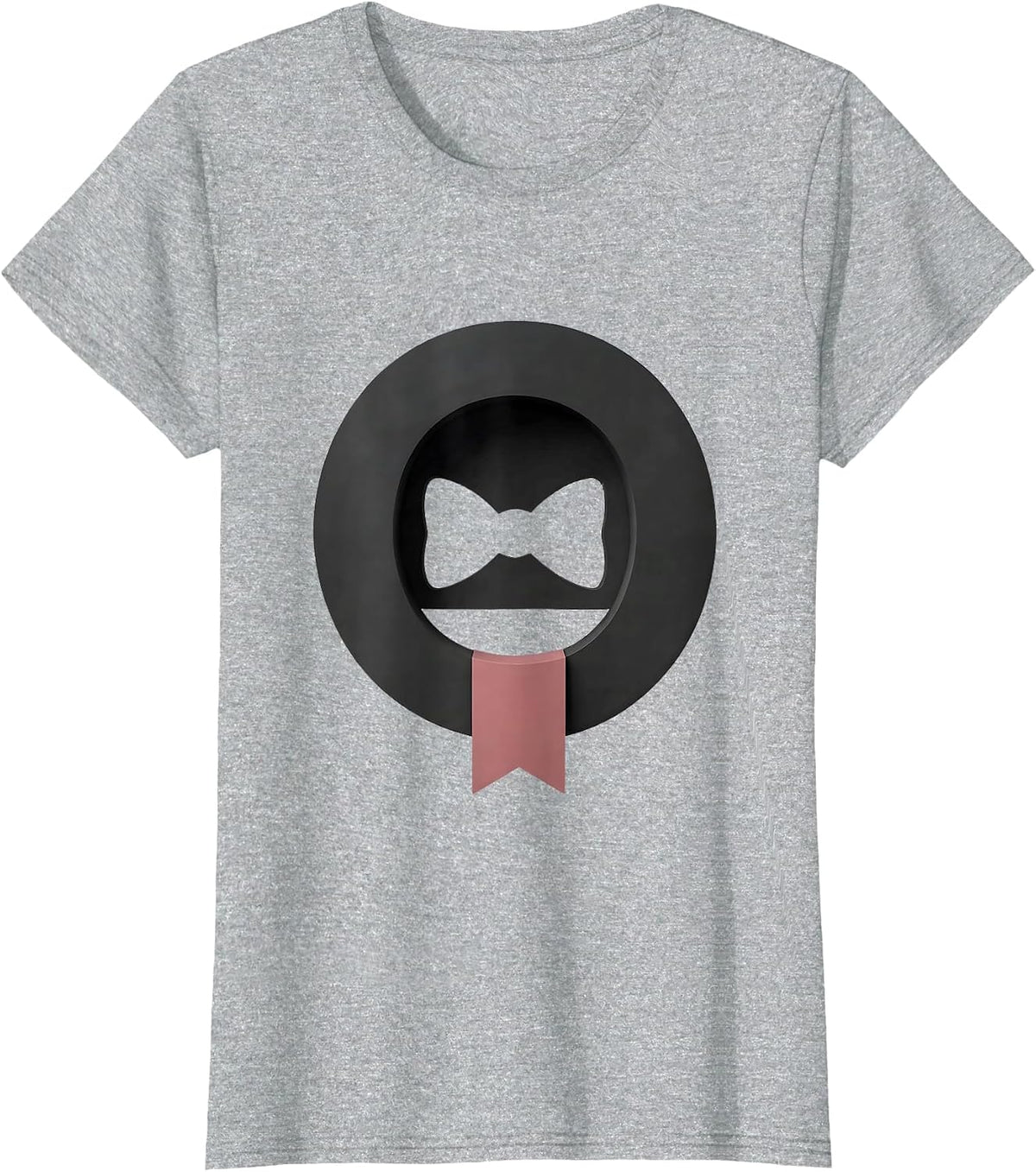 Number One Minimalist Bow Back to School Grade Identity T-Shirt - Heather Grey