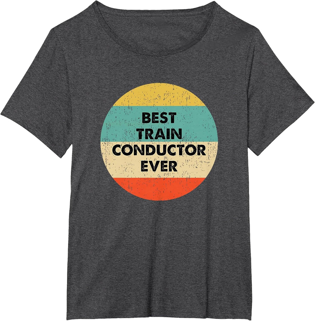 Train Conductor T-Shirt - Dark Heather Grey