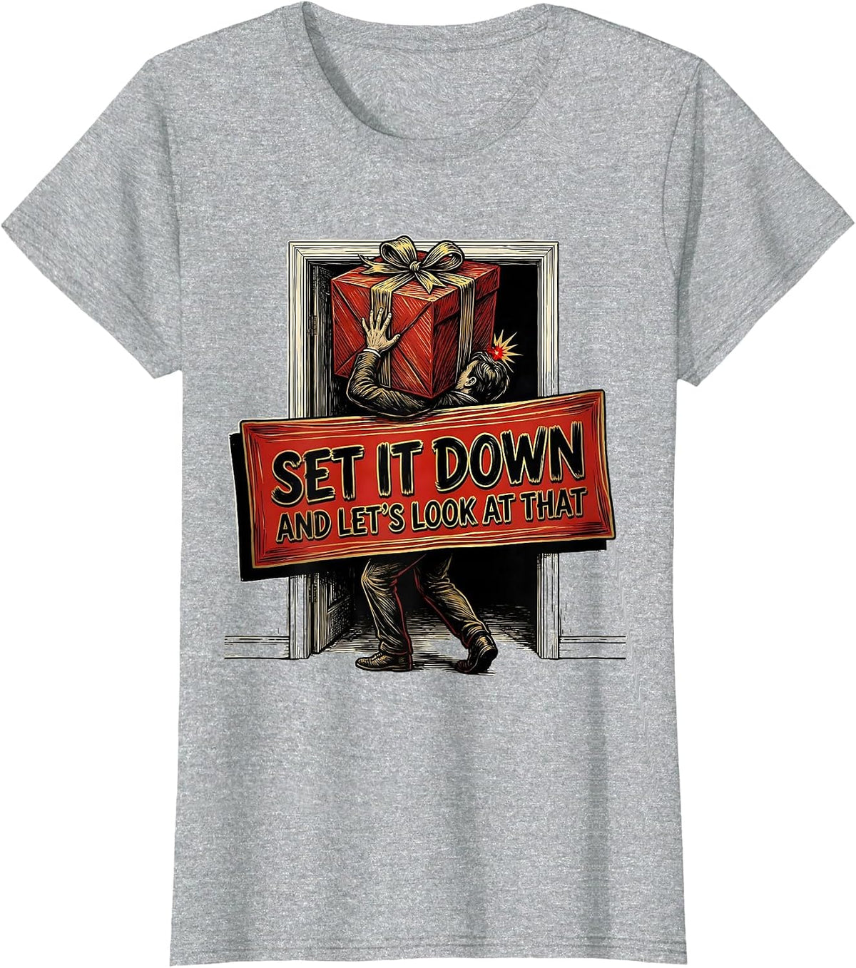 Set It Down And Let's Look At That Funny Physical Therapist T-Shirt - Heather Grey