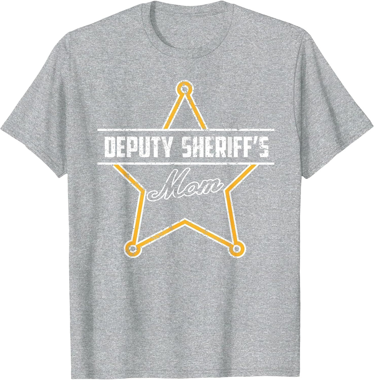 My Son is A Sheriff Deputy My Daughter is A Deputy Sheriff T-Shirt - Heather Grey