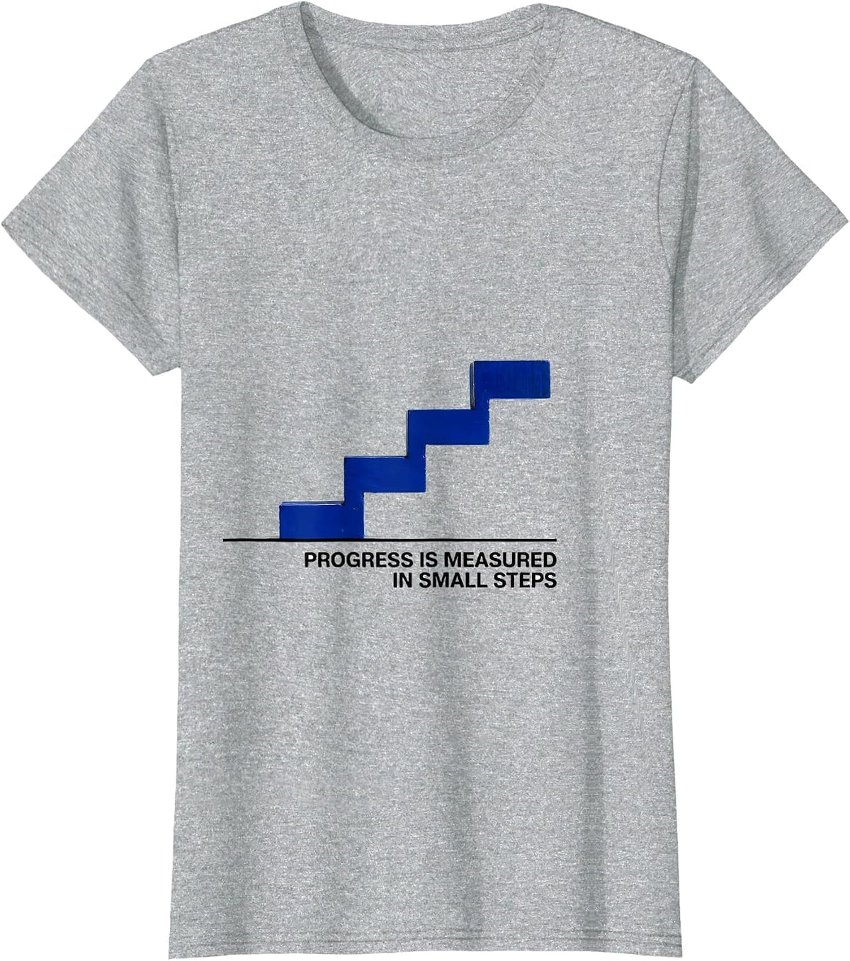 Progress Is Measured In Small Steps Funny Special Education T-Shirt - Heather Grey