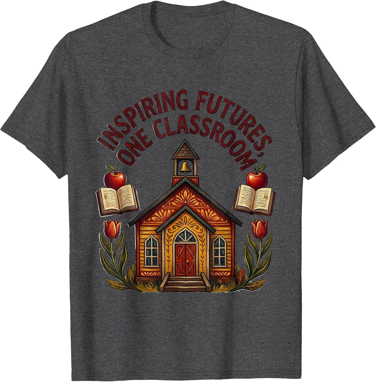 Inspiring Futures Labor Day Classroom Design T-Shirt - Dark Heather Grey