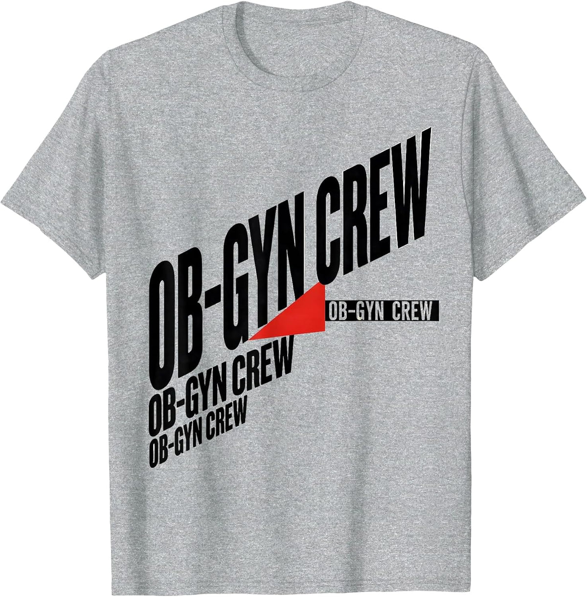 Men's OB-GYN Crew Funny OB GYN Squad Nurse OB Tech Humor T-Shirt - Heather Grey