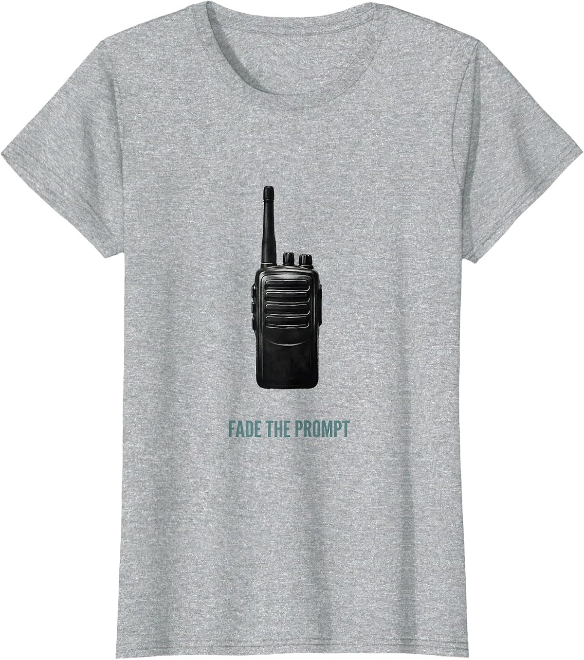 Fade The Prompt Minimalist Special Education Teacher Humor T-Shirt - Heather Grey