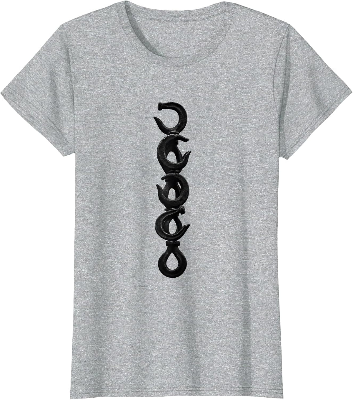 Women's Hook-and-Eye Forged Profiles Blacksmith Forge Humor Gift T-Shirt - Heather Grey