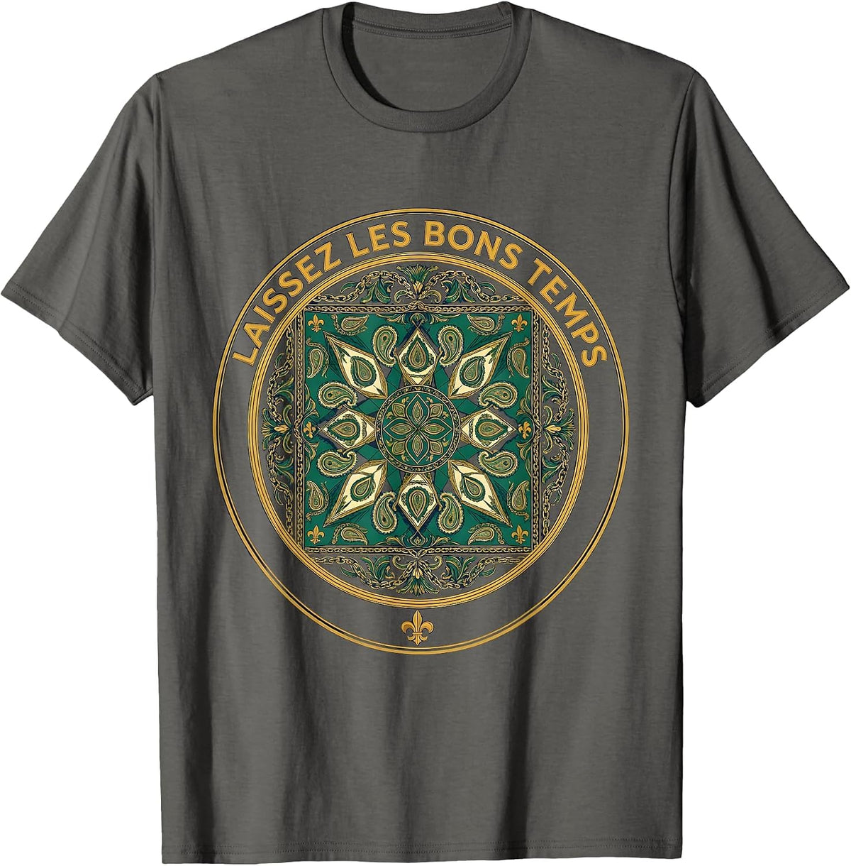 Laissez Les Bons Temps Funny Family Mardi Gras Parade T-Shirt - Asphalt Grey