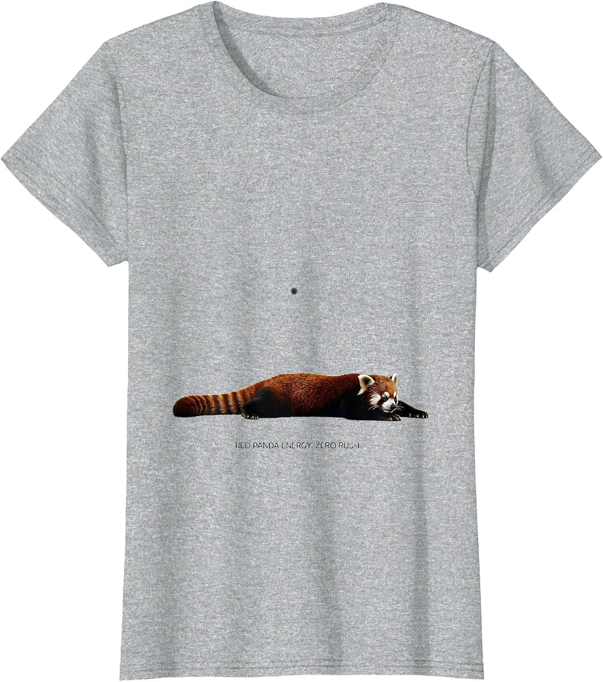 Women's Red Panda Energy Zero Rush Cute Panda Lover Gift T-Shirt - Heather Grey