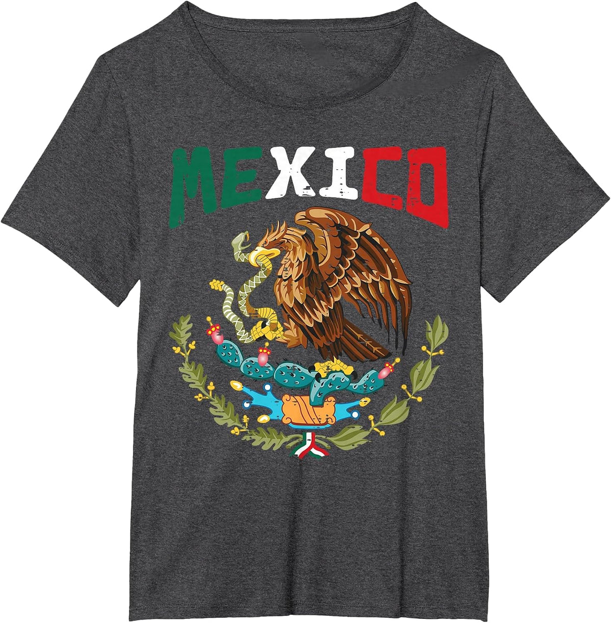 Mexican Independence Day Mexico Women Men Children T-Shirt - Dark Heather Grey