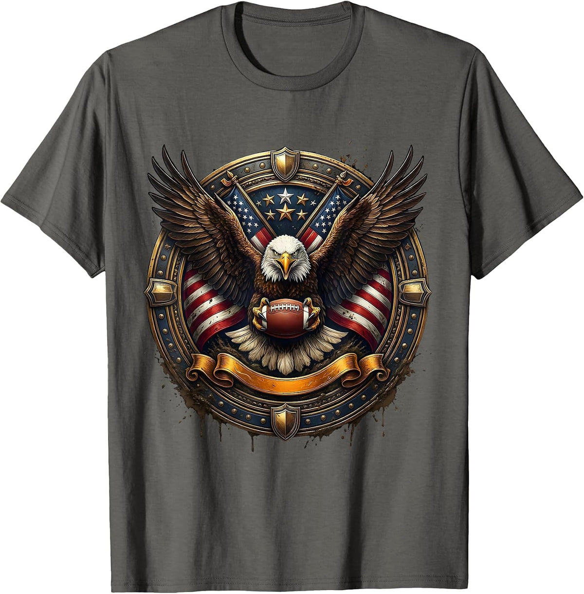 Muddy Rugby Jersey Number Graphic T-Shirt, Men, Asphalt Grey, Medium - As Pictured
