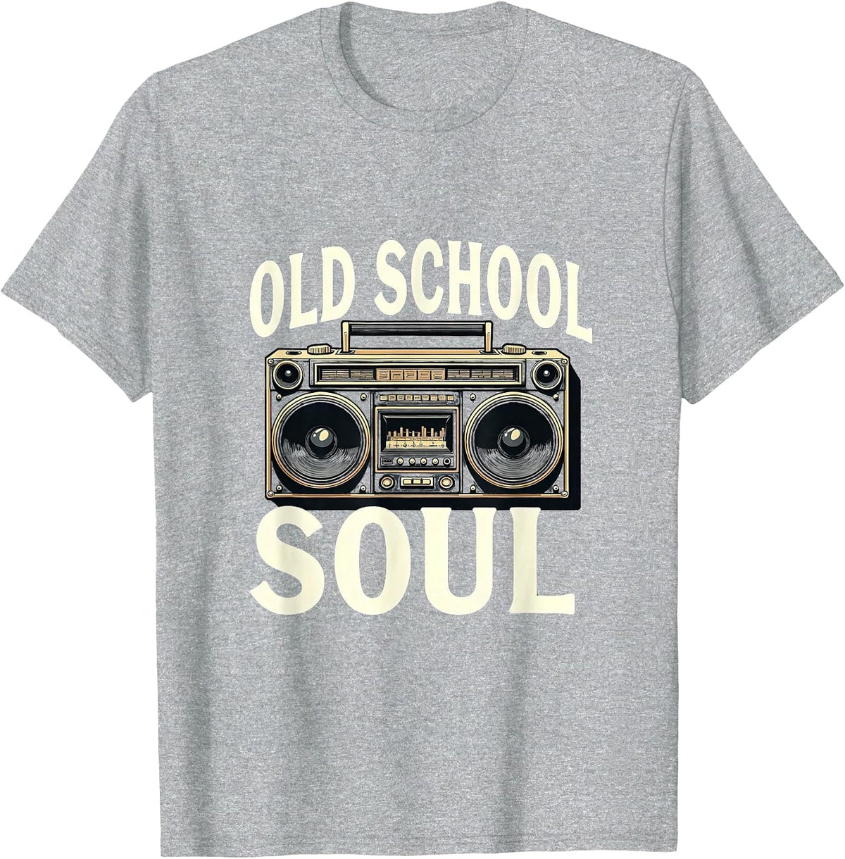 Old School Soul Hip Hop Graphic Design for Men T-Shirt - Heather Grey