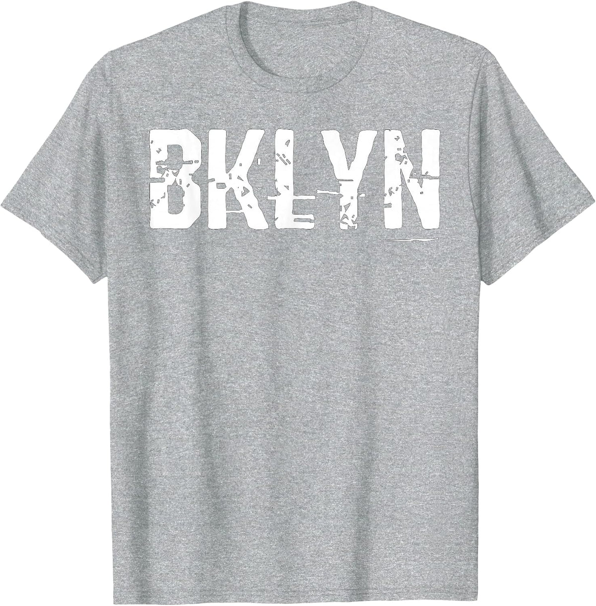 Brooklyn NYC BKLYN Slang Cool Grunge T-Shirt - Heather Grey
