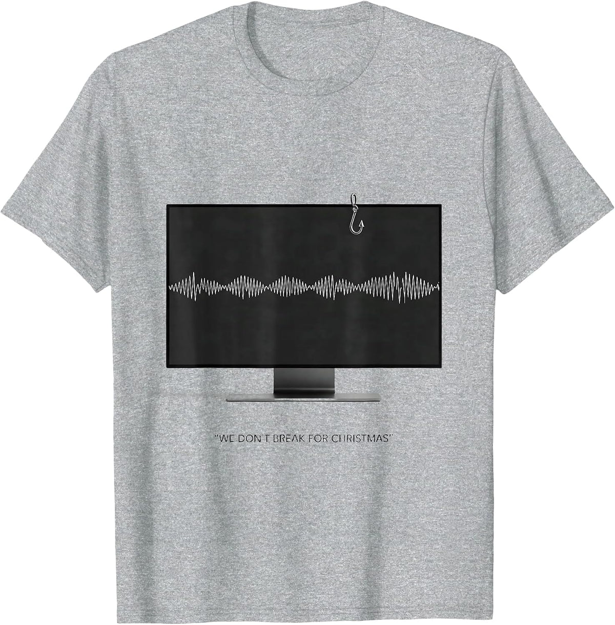 Men's We Don't Break For Christmas Funny Radiology Tech Christmas T-Shirt - Heather Grey