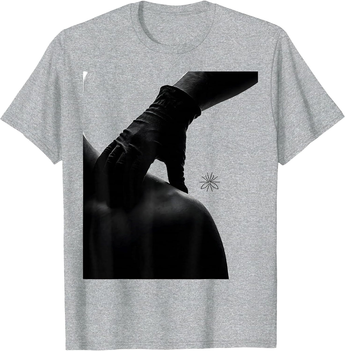 Men's Radiology Tech Shoulder Hold Monochrome Rad Tech Gift T-Shirt - Heather Grey