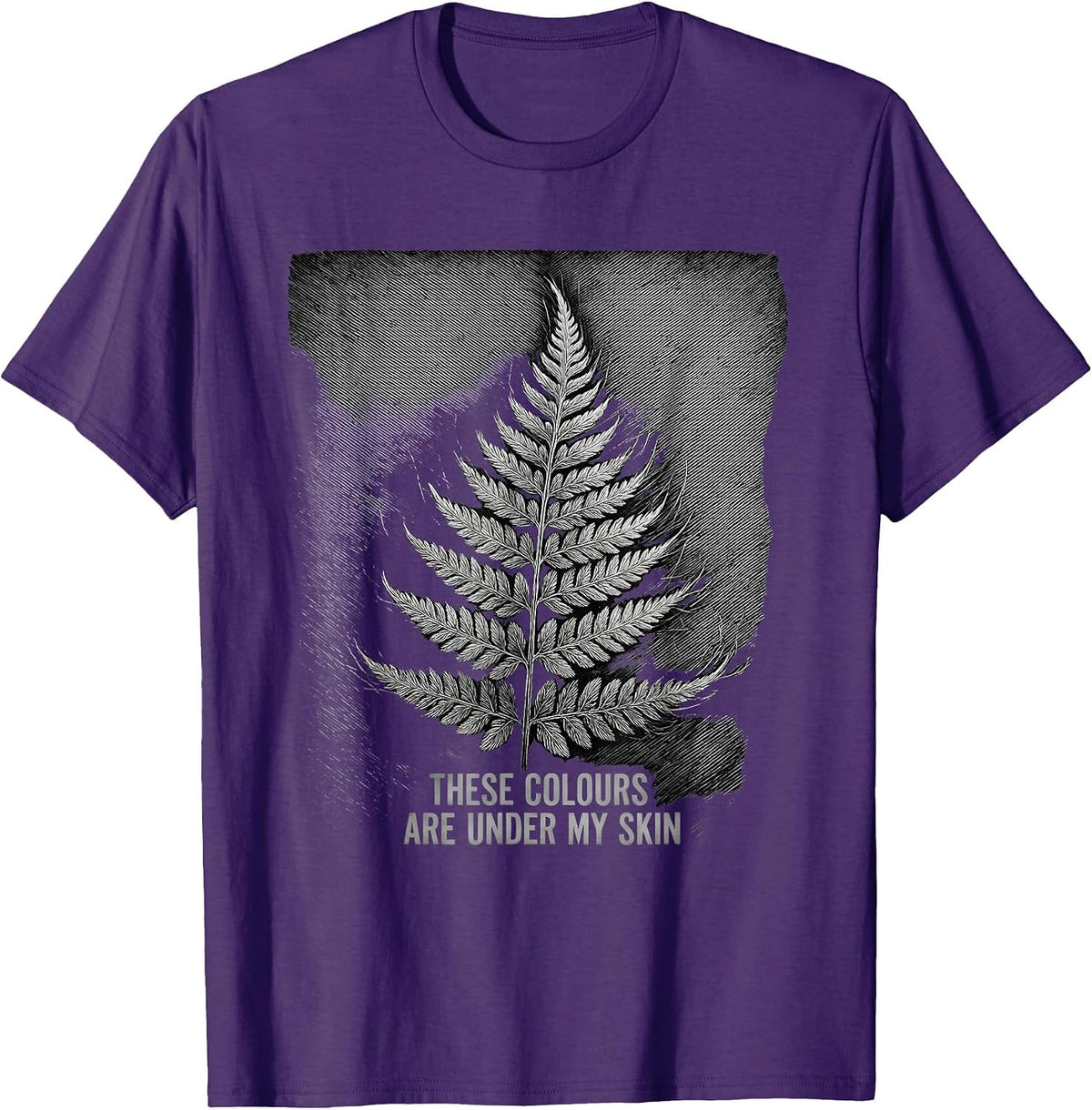 These Colours Are Under My Skin Rugby Fan National Pride T-Shirt - Purple