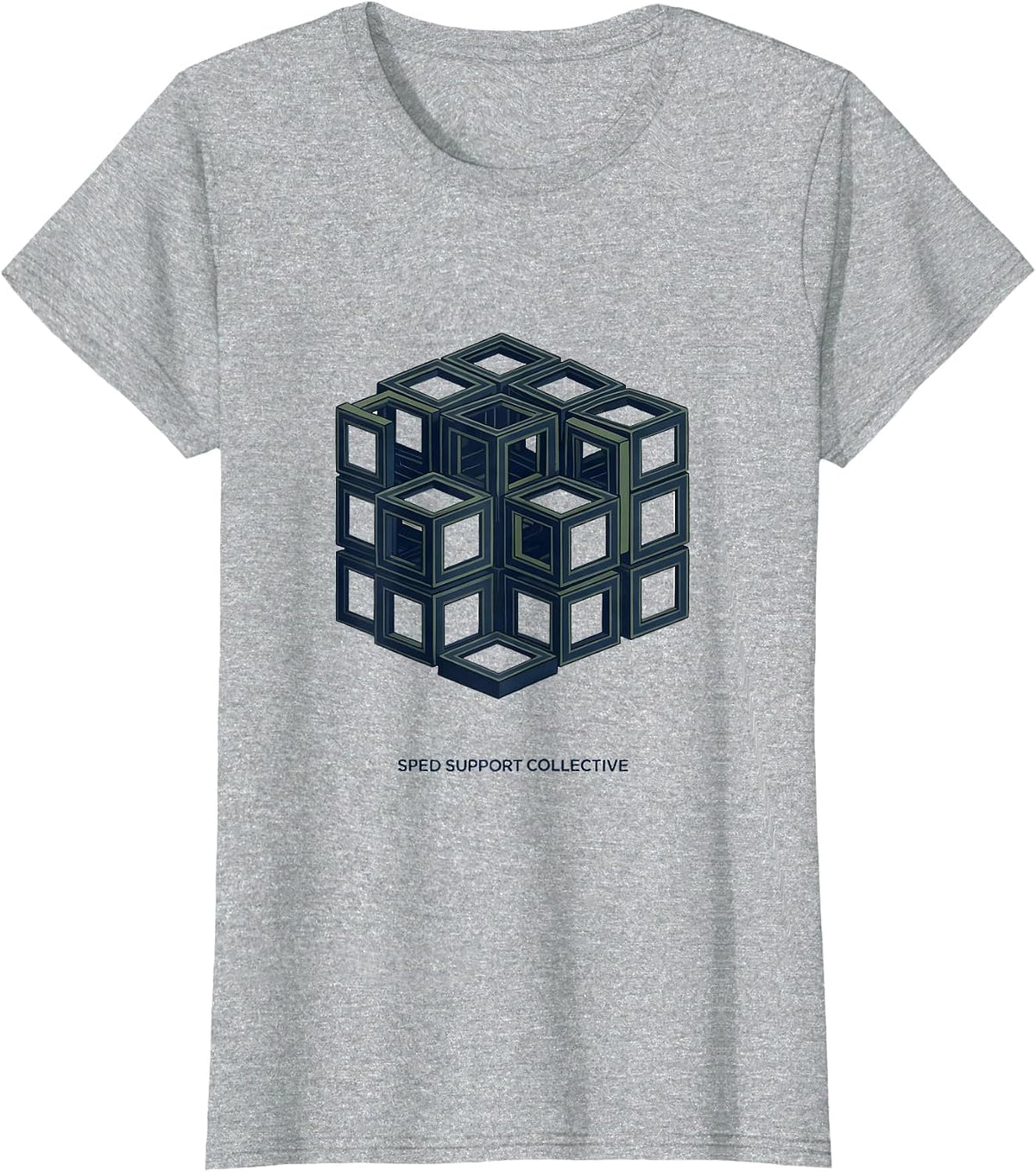 Women's SPED Support Collective Special Education Teacher Dream Team T-Shirt - Heather Grey