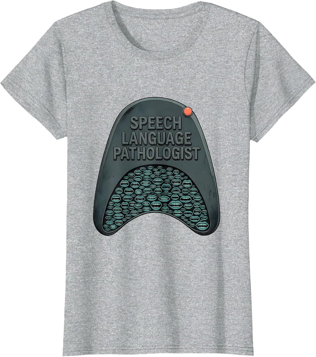 Speech Language Pathologist Midcentury Modern SLP Therapist T-Shirt - Heather Grey