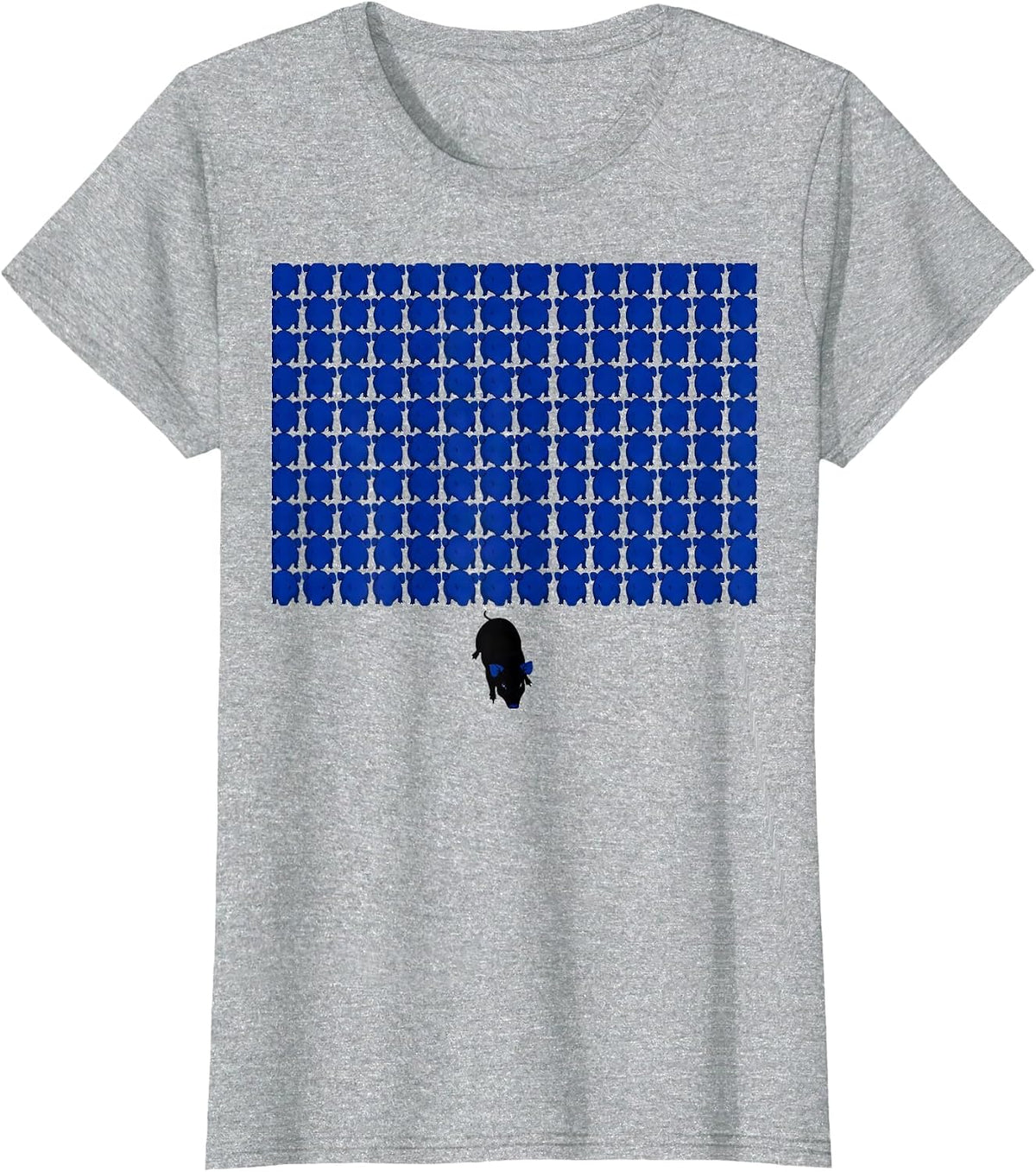 Guinea Pig Grid Pet Lover Humor T-Shirt - Heather Grey